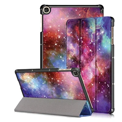 Abbildung von Kemocy Schutzhülle für Huawei MatePad T10 / T10S,PU Leder Flip Cover mit Standfunktion Hülle T10s 10.1&quot; AGS3 L09 W09 9.7&quot; AGR Tablet,galaxis