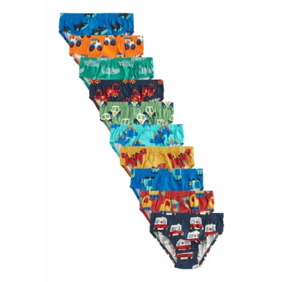 Abbildung von Next 10 PACK Standard Slip für Kinder, Größe: 116, Bright primary print