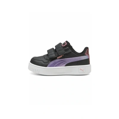 Abbildung von Puma Carina Street Blurry Dreams Lauflernschuh für Kinder, Größe: 22, Black lavender alert pink fruit Kunststoff/textil