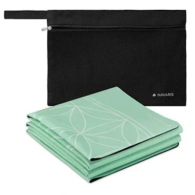 Abbildung von Navaris Yogamatte Faltbare Reise inkl. Tasche 1,5mm dünn leicht (1 St)