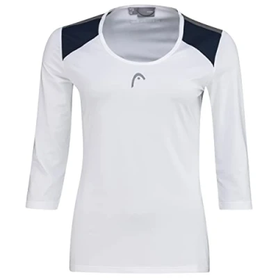 Abbildung von HEAD CLUB 22 Tech 3/4 Shirt Women, weiß/blau, M