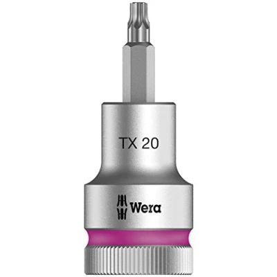 Abbildung von Wera 8767 C HF TORX Zyklop Bit Nuss 1/2 Zoll Antrieb mit Haltefunktion, TX 20 x 140 mm, 05003850001