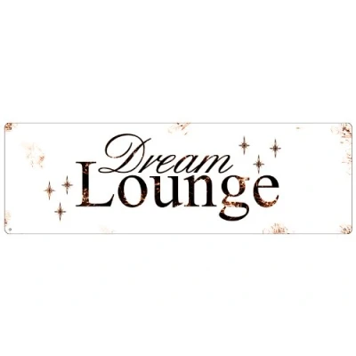 Abbildung von Interluxe Blechschild Dream Lounge Shabby Vintage Türschild METALLSCHILD Schlafzimmer