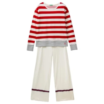 Abbildung von United Colors of Benetton Damen Pig(Trikot+Hose) 3okg3P033 Pyjamaset, rot, L