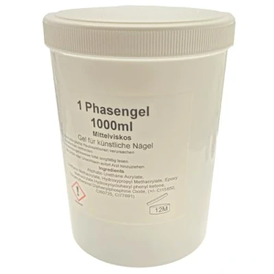 Abbildung von GS Nails mittelviskoses 1 Phasen UV Nagel Gel für Nail Art &amp; Design 3 in Haft Gel, Aufbau Versiegelungs Cover (1000ml)