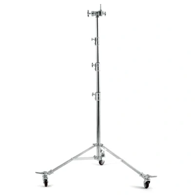 Abbildung von Bresser BR C6M Schwerlaststativ mit Rädern, 600cm Traglast bis 30 kg