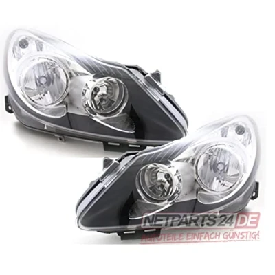 Abbildung von Johns, Scheinwerfer Satz passend für Opel Corsa D 2006 2010 H7/H1 li+re schwarz/chrom