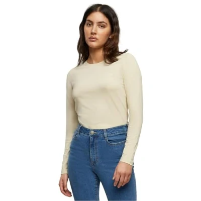 Abbildung von Build Your Brand Damen BY261 Ladies Short Longsleeve T Shirt, Sand, L
