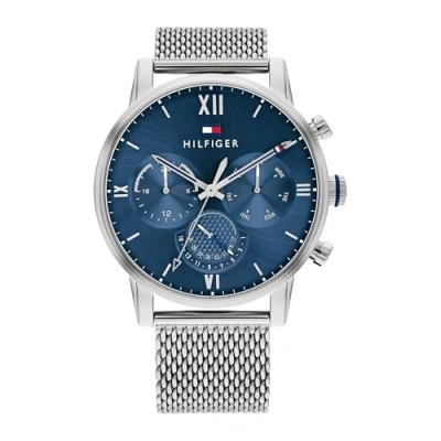 Abbildung von Tommy Hilfiger Sullivan Chronograph silvercoloured/blue, Herren, Größe: One Size, Silver coloured/blue
