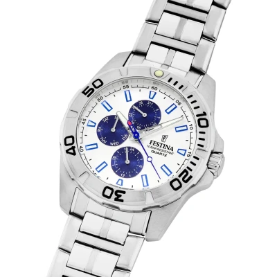 Abbildung von Festina Multifuncion Chronograph silvercoloured, Herren, Größe: One Size, Silver coloured