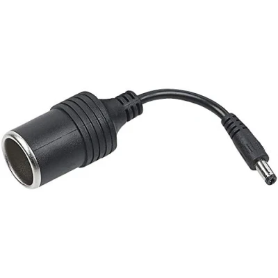 Abbildung von revolt 12V Adapter: Adapter Hohlstecker (5,5mm x 2,1mm) auf 12 V Zigarettenanzünder Buchse (12V Adapter, Rundstecker 12V, Solarkonverter)