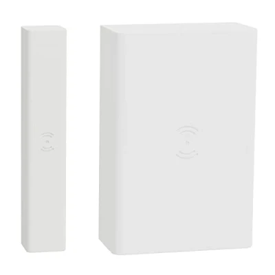 Abbildung von Schneider Electric Wiser Smart Home Fenster Türsensor, Steuerung manuell oder mit kostenloser App, Einbruchschutz, Fensterüberwachung per kompatibel Amazon Alexa und Google