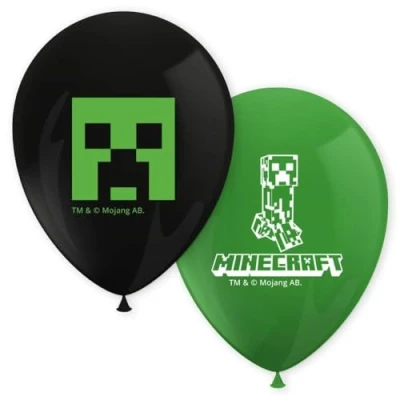 Abbildung von Minecraft Luftballons 28cm 8 Stück