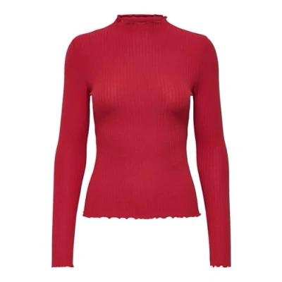 Abbildung von ONLY Onlemma Langarmshirt, Damen, Größe: XL, High risk red