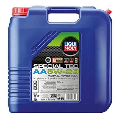 Abbildung von Liqui Moly Special Tec AA 5W 20 20l Motoröl 3834 HYUNDAI: i30 II Schrägheck, ix35, Tucson, TOYOTA: Yaris III Aygo