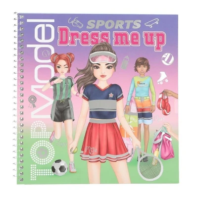 Abbildung von Depesche Malvorlage Top Model Dress me up Party Malbuch Buch inkl. Sticker Ausmalbuch