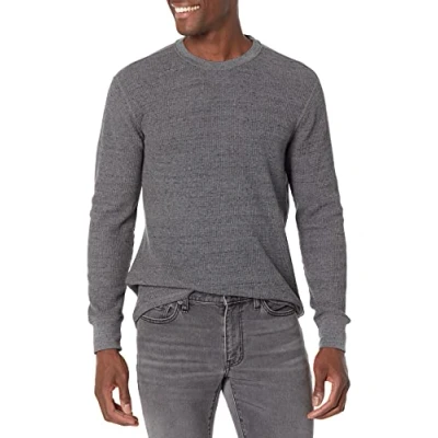 Abbildung von Amazon Essentials Herren Langärmeliges Waffel Shirt, Normale Passform, Dunkelgrau, S