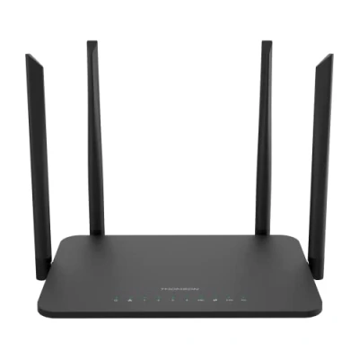 Abbildung von Thomson Router, THWR 1200 Dual Band Gigabit WiFi 5, WLAN, bis zu Mbps, 2.4 GHz und 5 GHz, 4 Antennen, WAN Modem Verbindung, LAN Anschluss, USB 2.0, weiß, THWR1200