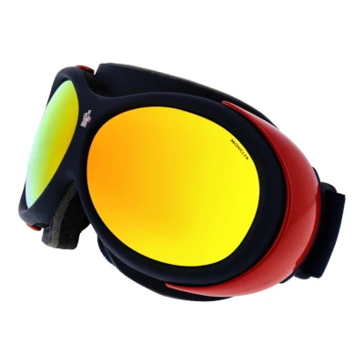 Abbildung von Moncler Unisex ML0130 92C Gläser SONNENBRILLEN Steckdose Injiziert Blau Multicolor Maske Normal Spiegel