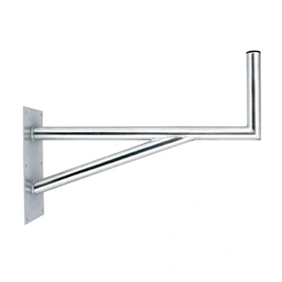 Abbildung von SkyRevolt 80cm Ø 48mm Wandhalter Stahl verzinkt SAT Halterung mit Stützelement Wand für Satellitenschüssel