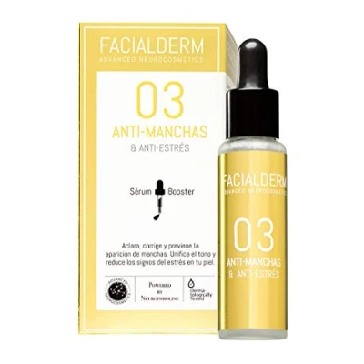 Abbildung von FACIALDERM 03 Booster Serum VORSORGE &amp; GEGEN PIGMENTFLECKEN ANTI STRESS.