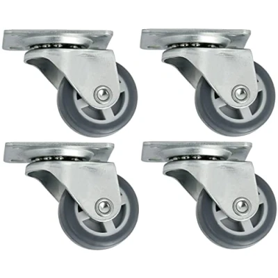 Abbildung von cyclingcolors 4x Möbelrollen 30mm Schrankrolle Lenkrollen Transportrollen Apparaterollen Rolle Gummi Gummirolle