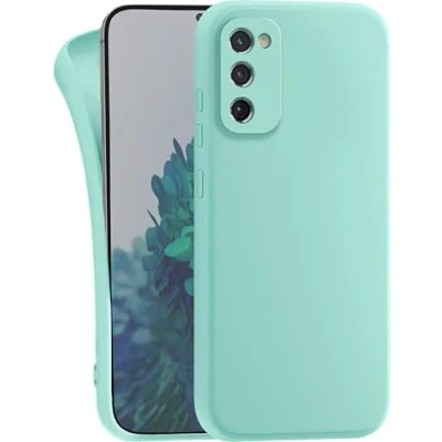 Abbildung von MyGadget Hülle kompatibel mit Samsung Galaxy S20 FE robuste Handyhülle TPU Case Slim Silikonhülle Back Cover Kratzfest Schutzhülle Matt Mint