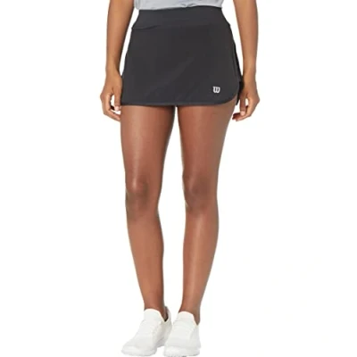 Abbildung von Wilson Damen W TRAINING 12.5&#039;&#039; Skirt Tennis Rock, Polyester/Elasthan, schwarz, XL