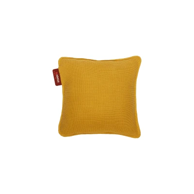 Abbildung von Stoov Ploov S2 45x45 Gestrickt Ockergelb Kabelloses Heizkissen