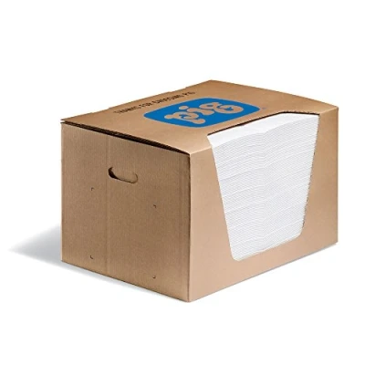 Abbildung von New PIG MAT440 Oil Mat, 83.6 L Absorbency, 51 cm Length x 38 Width, 100 Pad/Dispenser, White (Pack of 100)