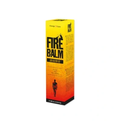Abbildung von Orange Care Fire balm (200 ml), Tiger bei Muskelkater, schmerzlindernde, entspannende Salbe Muskelschmerzen, Rückenschmerzen, Zerrungen und Verstauchungen nach Sport oder Bewegung