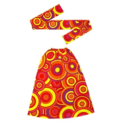 Abbildung von W WIDMANN MILANO Party Fashion Hippie Set 60er / 70er Jahre, Stirnband und Stulpen, Hippie, Reggae, Flower Power