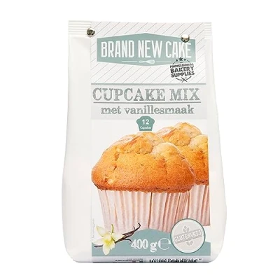 Abbildung von BrandNewCake® Cupcake Mix Vanille 400g Glutenfrei Backmischung für Leckere Cupcakes