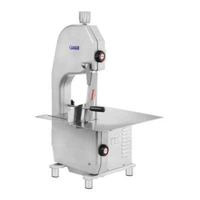 Abbildung von Royal Catering RCBS 1650.1ECO Knochensäge Elektrisch Knochenbandsäge Fleischsäge Edelstahl (880 W, Schnittstärke bis 180 mm, Arbeitsfläche 440 x 460 mm)