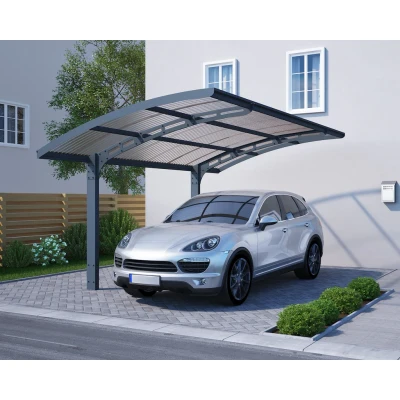 Abbildung von Carport Arizona Wave 495 x 289 cm Anthrazit