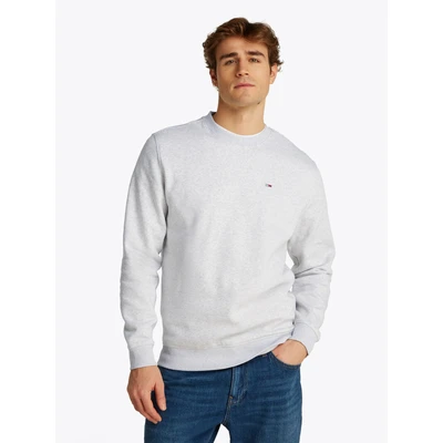 Abbildung von Tommy Jeans FLAG CREW Sweatshirt Silver grey, Herren, Größe: 54, grey