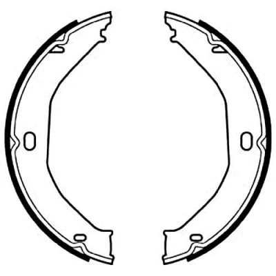 Abbildung von DELPHI LS2078 Handbremsbeläge JEEP: Grand Cherokee 2, I, III