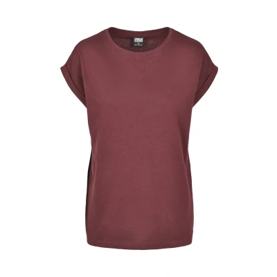 Abbildung von Urban Classics Damen Ladies Extended Shoulder Tee T Shirt, redwine, XS