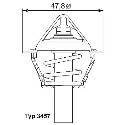 Abbildung von Thermostat, Kühlmittel WAHLER 3457.90D