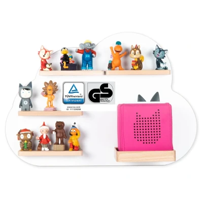 Abbildung von VCM Wandregal Regal Holz Wolke Kinder Toniebox Tonies Figuren, 1 tlg.