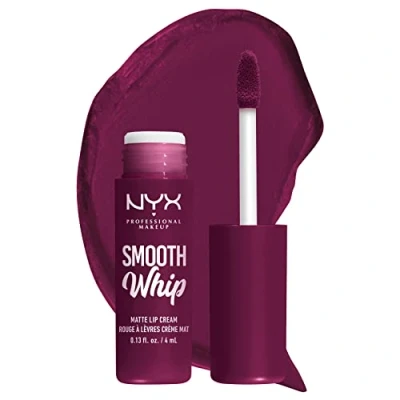 Abbildung von Nyx Professional Makeup Smooth WHIP Matte LIP Cream Flüssiger Lippenstift Berry bed Sheets, Damen, Größe: 4 ml, sheets