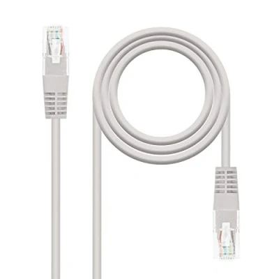 Abbildung von Nanocable 10.20.0405 Ethernet Netzwerkkabel RJ45, Cat.6 UTP AWG24, 100% Kupfer, Grau, 5.0 mts