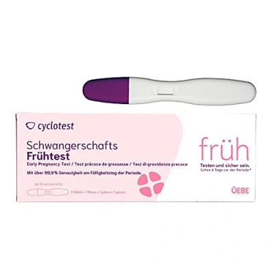 Abbildung von Cyclotest Schwangerschafts frühtest 10 mlU/ml Urin