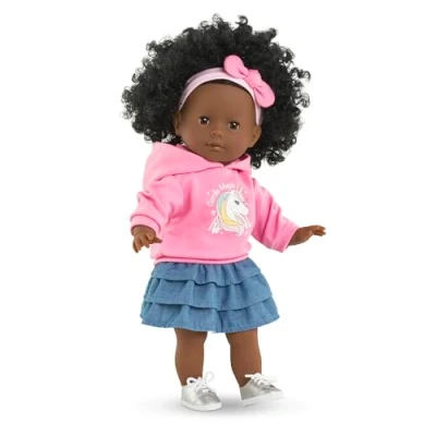 Abbildung von MaCorolle Maëlys, Weichkörper Ankleidepuppe mit Locken in süßem Outfit, Schlafaugen, Vanilleduft, 36cm, ab 3 Jahre