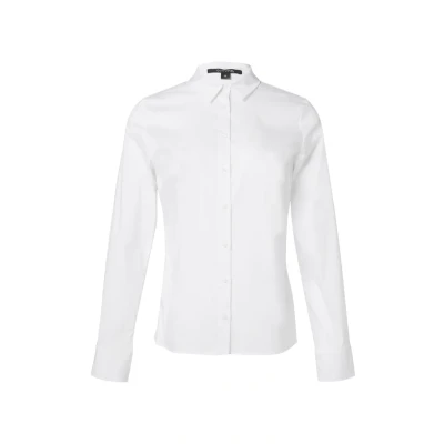 Abbildung von comma Stretch Hemdbluse, Damen, Größe: 34, Weiß