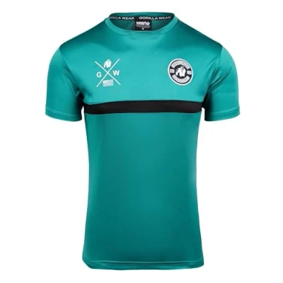 Abbildung von Gorilla Wear Vernon Tshirt print, Herren, Größe: Small, Teal green