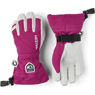 Abbildung von Hestra Army Leather Heli Ski Handschuhe, Fuchsia, 6
