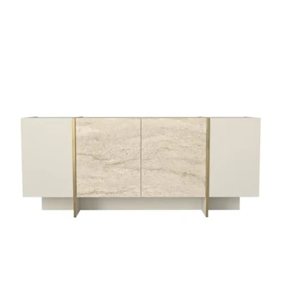 Abbildung von moebel17 Sideboard Veyron in Beige mit Granit Optik, Optik