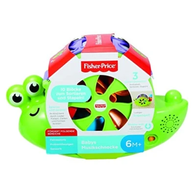 Abbildung von Fisher Price interaktives Spielzeug mit Musik, Lichtern und Formen zum Entdecken, fördert die Feinmotorik sensorische Entwicklung, für Babys ab 6 Monaten, FRB88