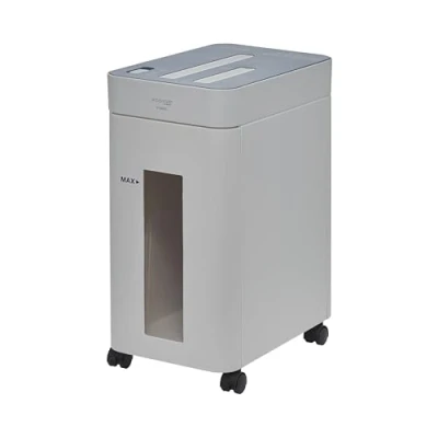 Abbildung von Woozoo, Hochsicherheits Aktenvernichter / Papierschredder, 10 Blatt, Kreuzschnitt Technologie, Papierkorb 17L, A4 Papier, CD/DVD, Kreditkarte Personal Shredder Cross Cut P10HCS Weiß